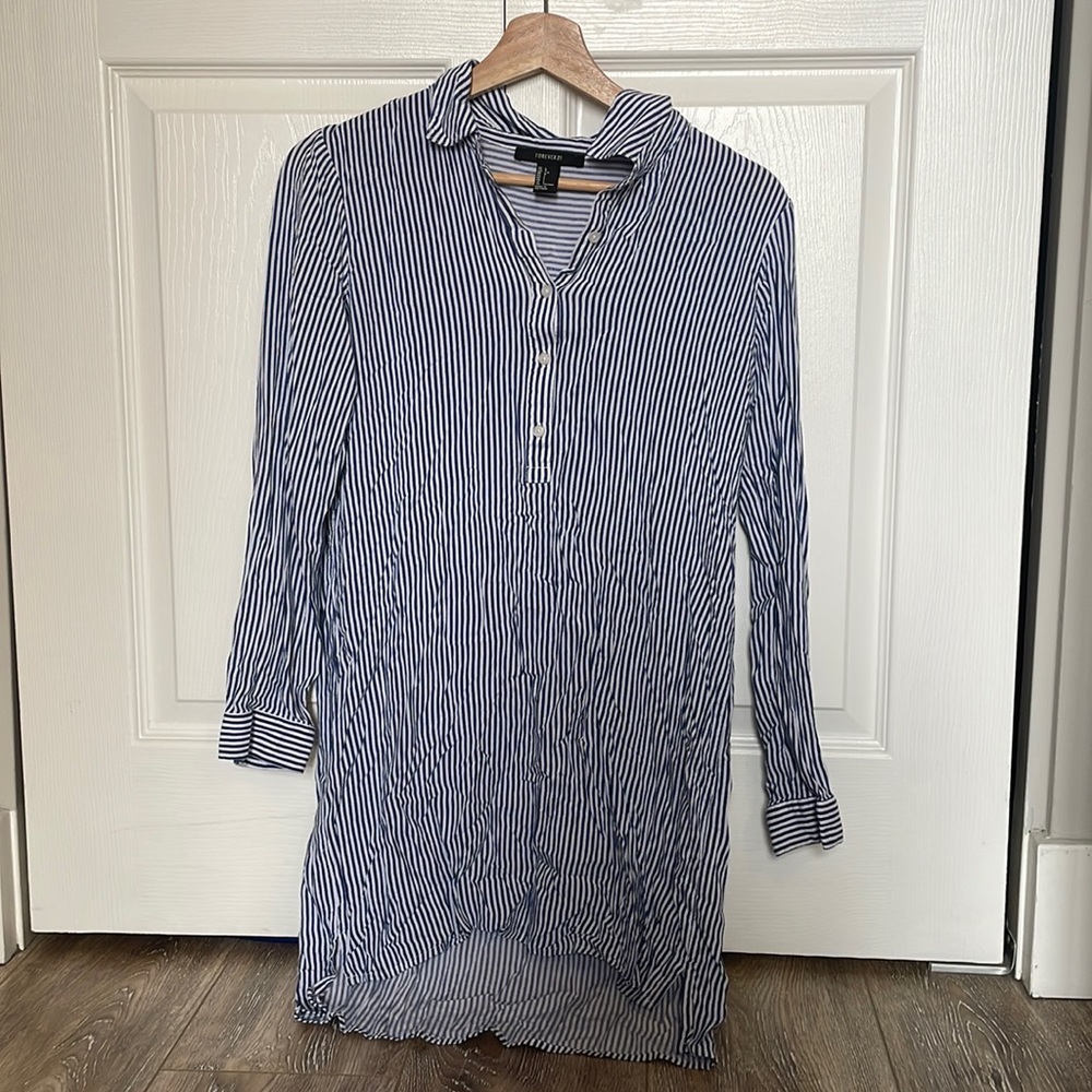 Striped shirt/tshirt dress